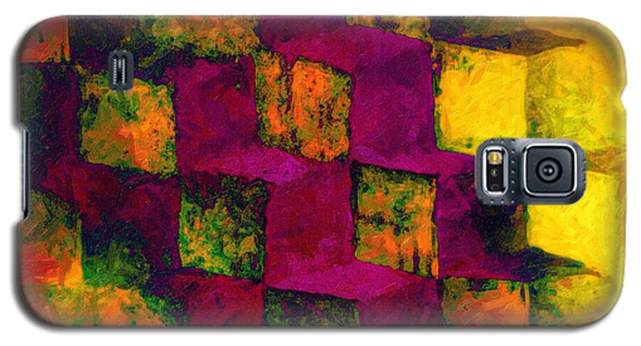 Digital Painting Galaxy S5 Case featuring the digital art Cubic Steps by Rick Wicker