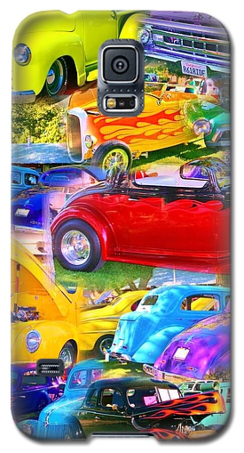 Cars Galaxy S5 Case featuring the photograph Custom Cars Collage by Marilyn Diaz