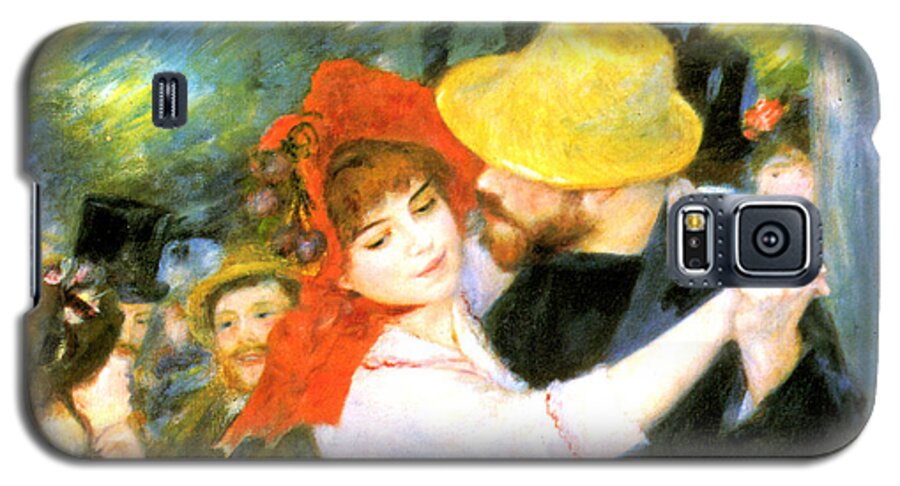 Pierre-auguste Renoir Galaxy S5 Case featuring the digital art Dance At Bougival Detail by Pierre Auguste Renoir
