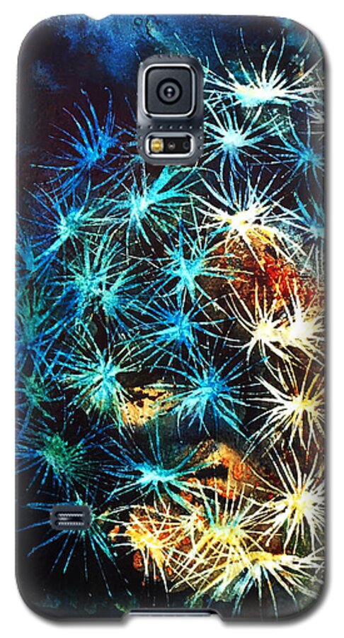 Paintings Galaxy S5 Case featuring the painting Dandy Puff by Kathy Braud
