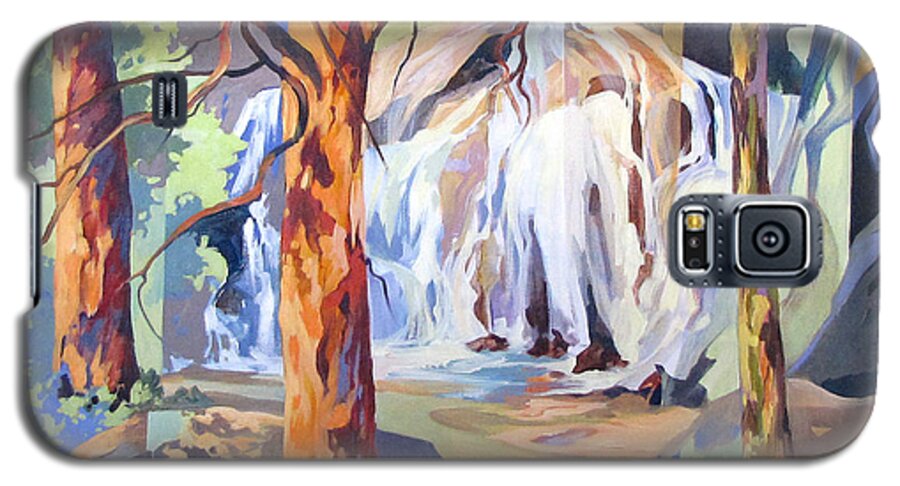Trees Galaxy S5 Case featuring the painting Descent by Rae Andrews