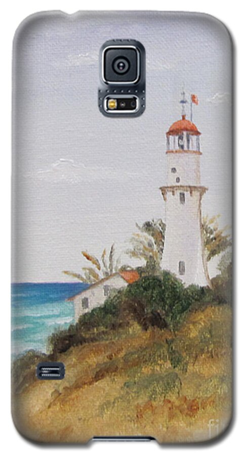 Lighthouse Galaxy S5 Case featuring the painting Diamondhead Lighthouse by Jimmie Bartlett