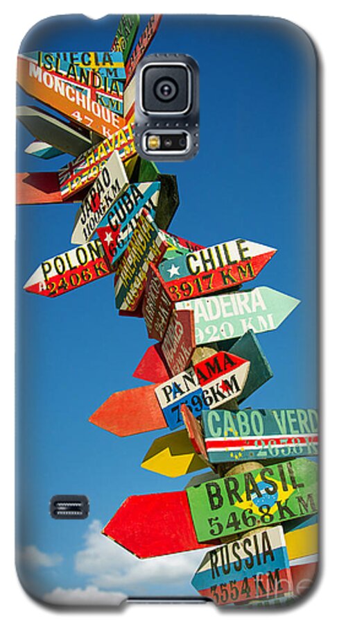 Travel Galaxy S5 Case featuring the photograph Directions Signs by Carlos Caetano