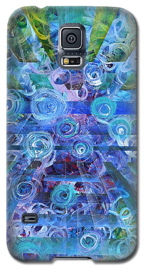 Music Galaxy S5 Case featuring the painting Dissonance by Regina Valluzzi