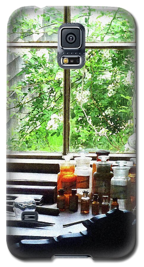 Medicine Galaxy S5 Case featuring the photograph Doctor - Medicine and Hurricane Lamp by Susan Savad