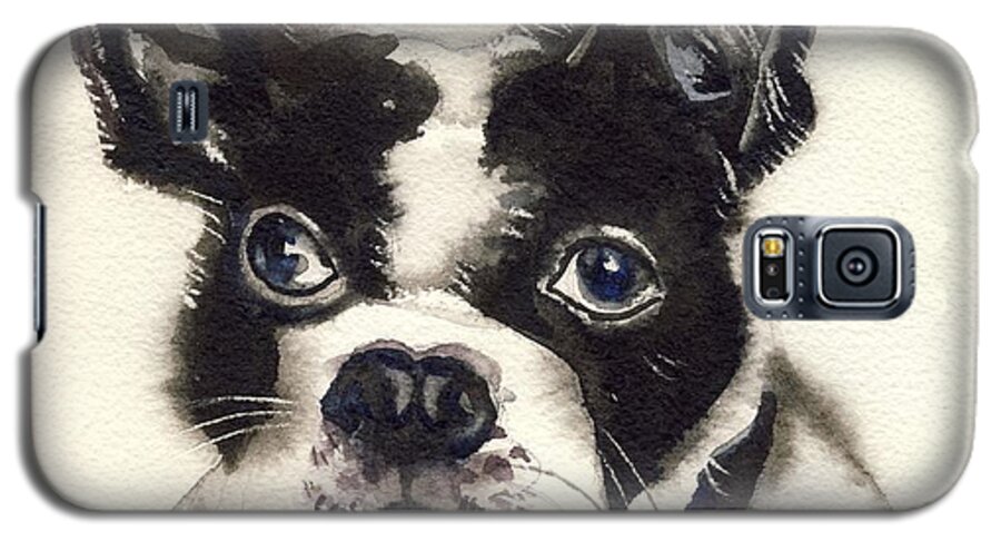 Dog Galaxy S5 Case featuring the painting Dog Watercolor by Alfred Ng