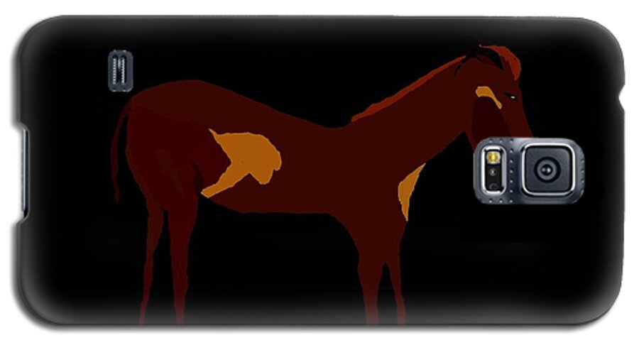 Donkey Galaxy S5 Case featuring the painting Donkey by James and Donna Daugherty