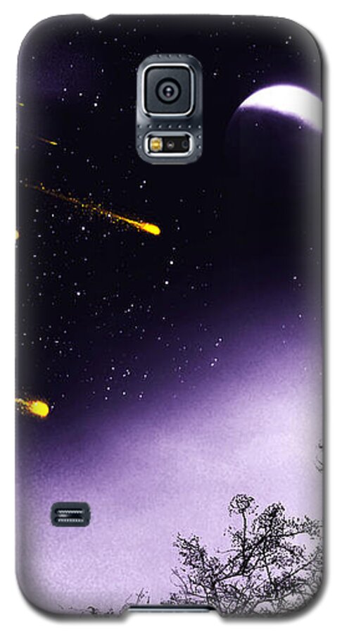 Dream Galaxy S5 Case featuring the painting Dreams come true by Sophia Gaki Artworks