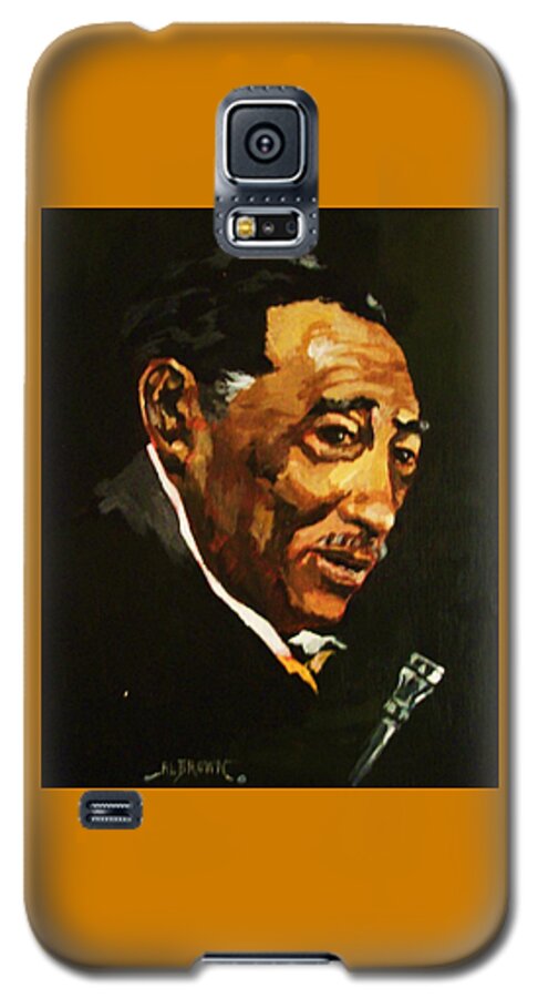 Portraits Galaxy S5 Case featuring the painting Duke Ellington by Al Brown