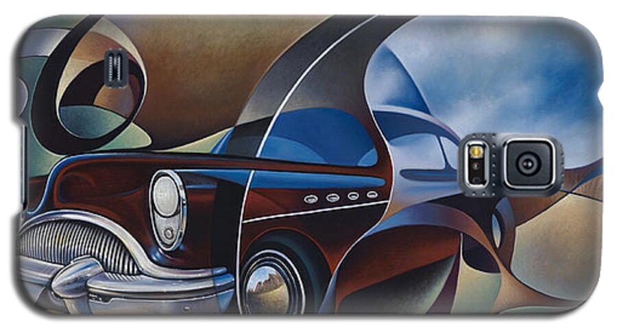 Route-66 Galaxy S5 Case featuring the painting Dynamic Route 66 by Ricardo Chavez-Mendez