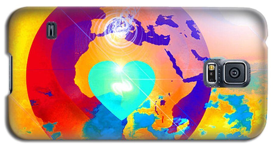 Spiritual Art Galaxy S5 Case featuring the digital art Earth Changes by Ute Posegga-Rudel