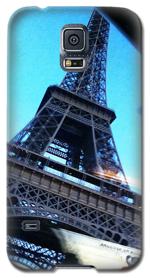 Paris Galaxy S5 Case featuring the photograph Eiffel in Motion by Kathy Corday