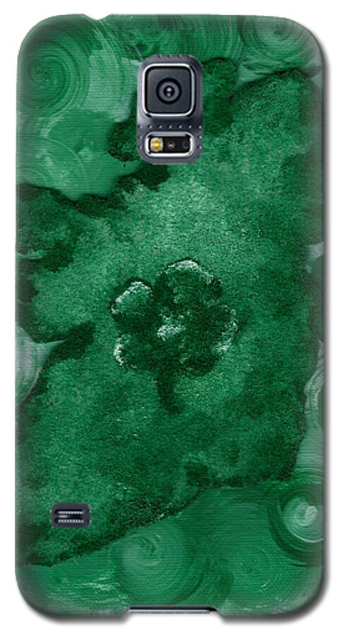 Eire Galaxy S5 Case featuring the painting Eire Heart of Ireland by Alys Caviness-Gober