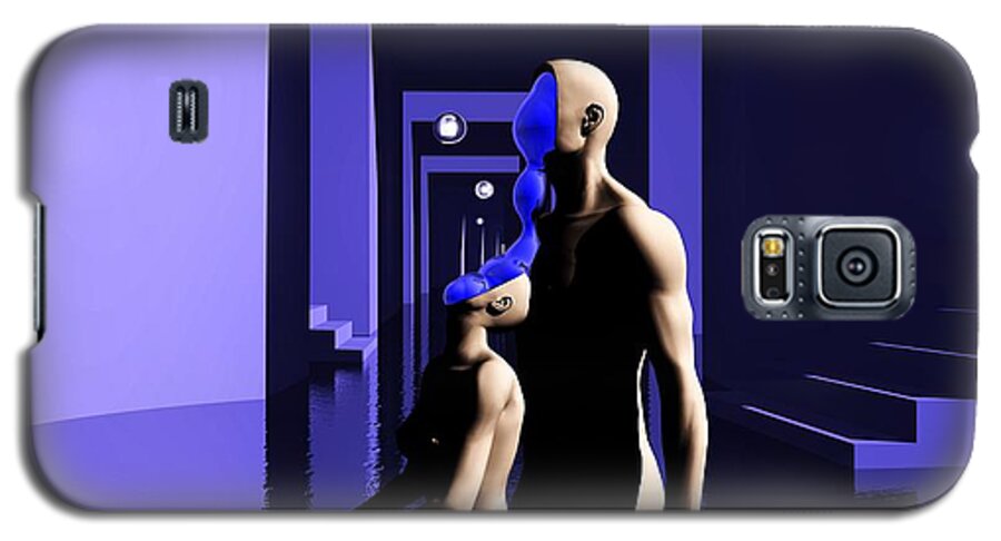 Emotional Galaxy S5 Case featuring the digital art Emotional Symbiosis by John Alexander