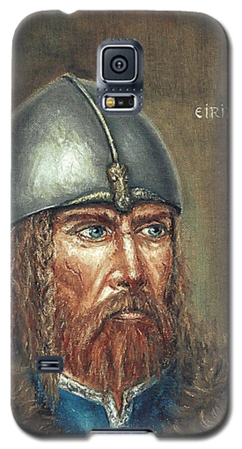 Viking Galaxy S5 Case featuring the painting Erick the Red by Arturas Slapsys