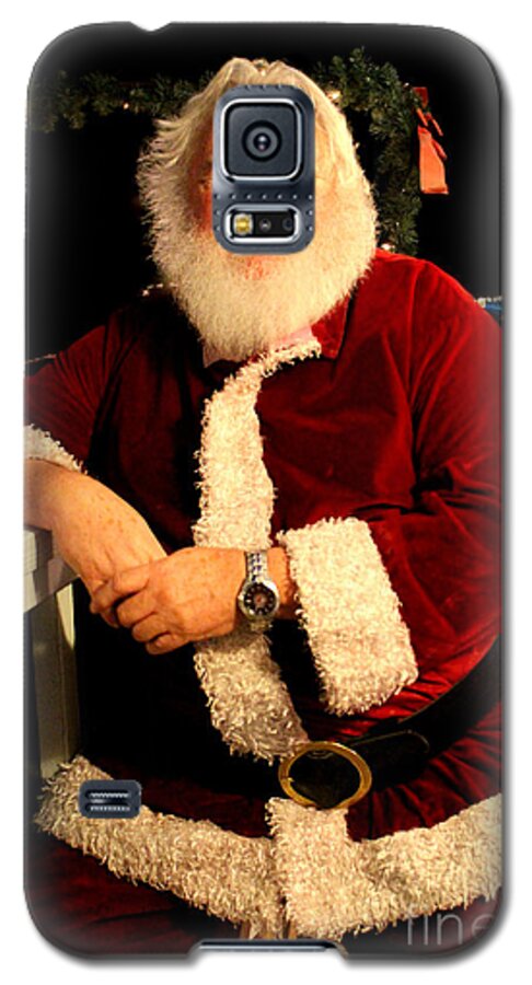 Santa Claus Galaxy S5 Case featuring the photograph Even Santa Needs a Break by Kathy White