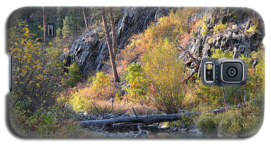Dakota Galaxy S5 Case featuring the photograph Evening Approaches Spring Creek by Greni Graph