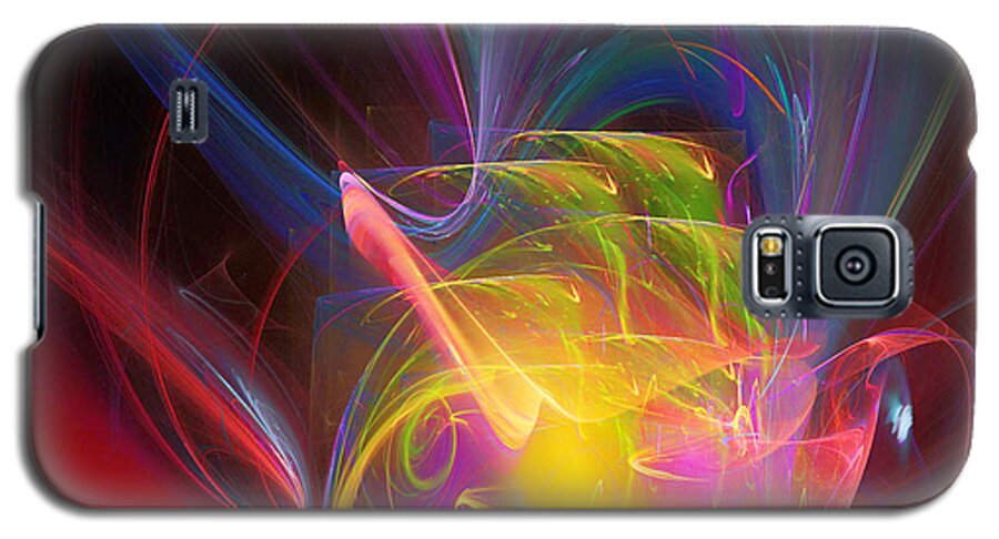 Abstract Galaxy S5 Case featuring the digital art Exceeding Joy by Margie Chapman