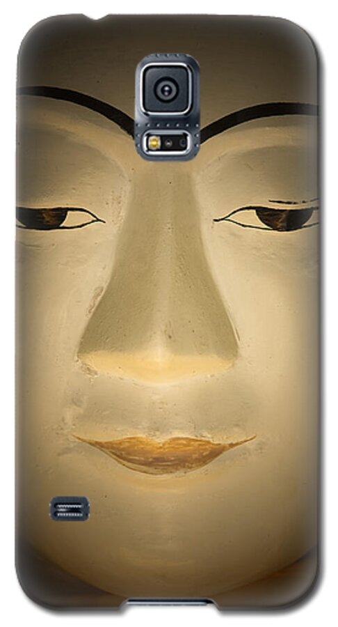 Birma Galaxy S5 Case featuring the photograph Face of Buddha by Maria Heyens