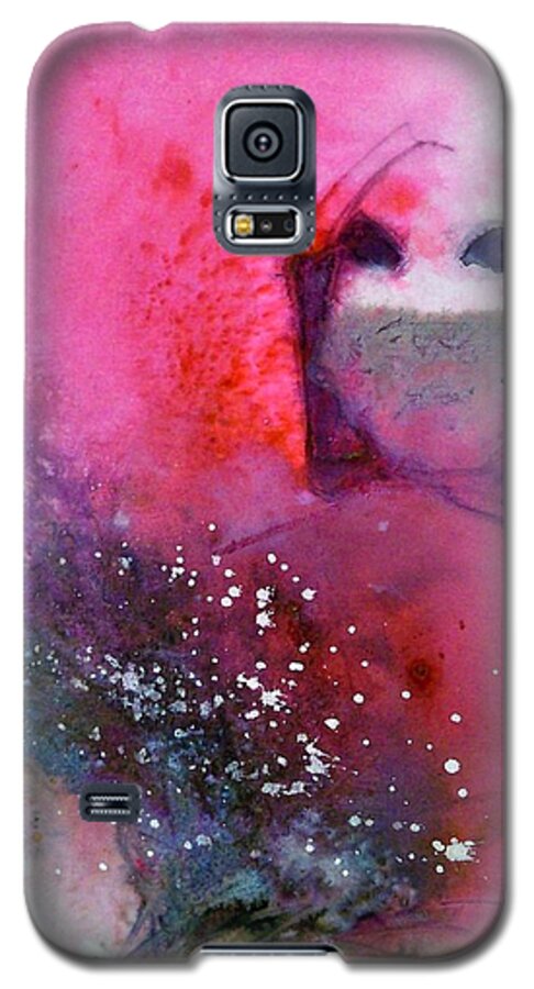Outdoors Abstract People Figures Light Wildlife Galaxy S5 Case featuring the painting Shala by Ed Heaton