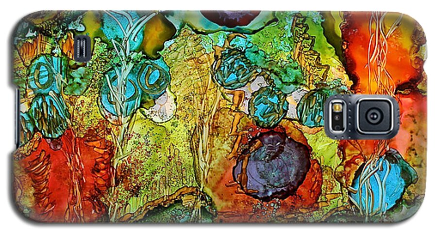 Fairies May Live Here Galaxy S5 Case featuring the painting Fairies May Live Here by Bellesouth Studio