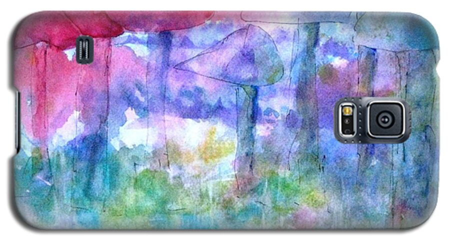 Fairies Galaxy S5 Case featuring the painting Fairy Garden by Laura Hamill