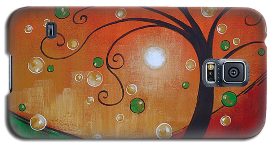 Fairy Galaxy S5 Case featuring the painting Fairy Tree by Glenn Pollard