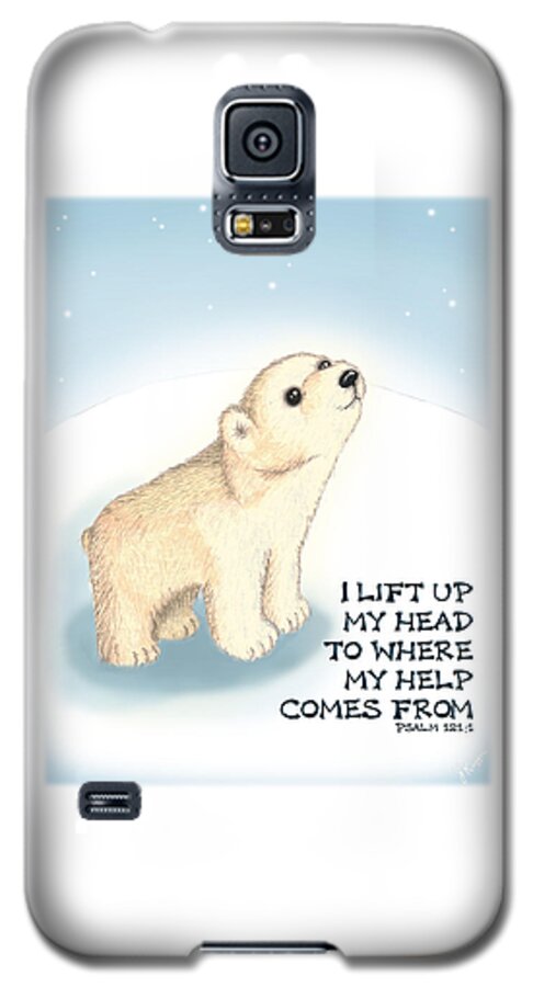 Polar Bear Galaxy S5 Case featuring the digital art Faith by Jerry Ruffin