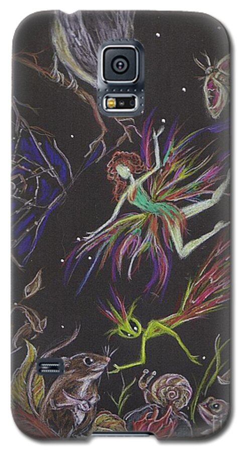 Critters Galaxy S5 Case featuring the drawing Fauna by Dawn Fairies