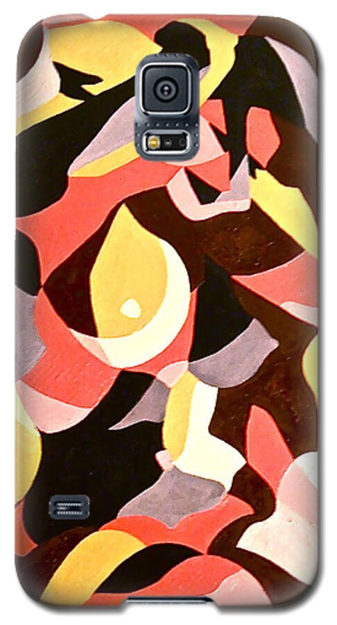 Nude Galaxy S5 Case featuring the painting Female Nude by Carol Tsiatsios