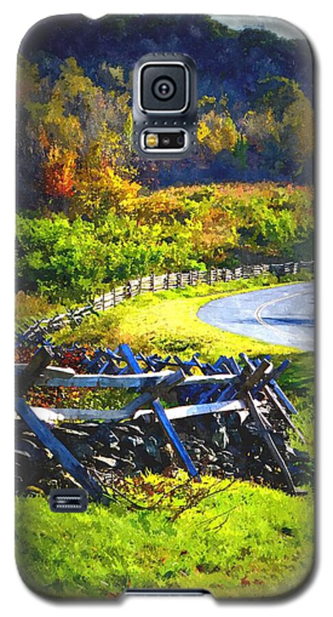 Fall Galaxy S5 Case featuring the photograph Fenced In by Cathy Shiflett