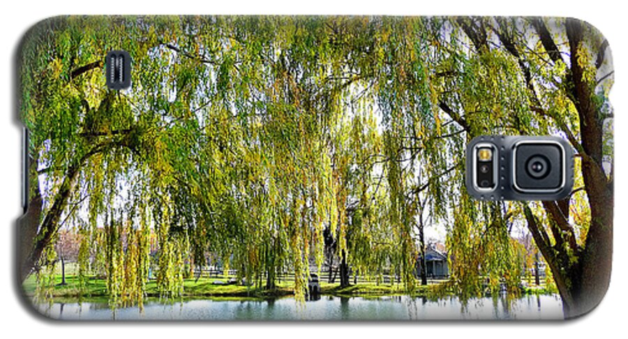 Finger Lakes Galaxy S5 Case featuring the photograph Finger Lakes Weeping Willows by Mitchell R Grosky