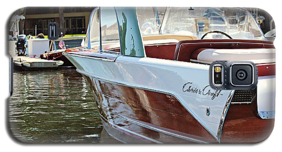Chris Craft Galaxy S5 Case featuring the photograph Finned Chris Craft by Steve Natale