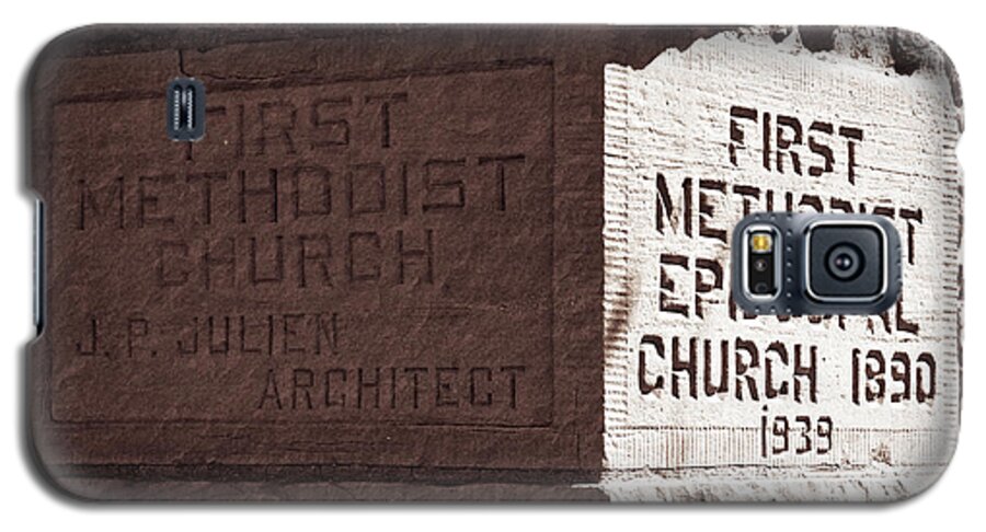 Architectural Galaxy S5 Case featuring the photograph First Methodist Episcopal Church by Lawrence Burry