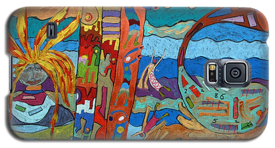 Fish File Galaxy S5 Case featuring the painting Fish File Codex The Mother Word 10 by Clarity Artists