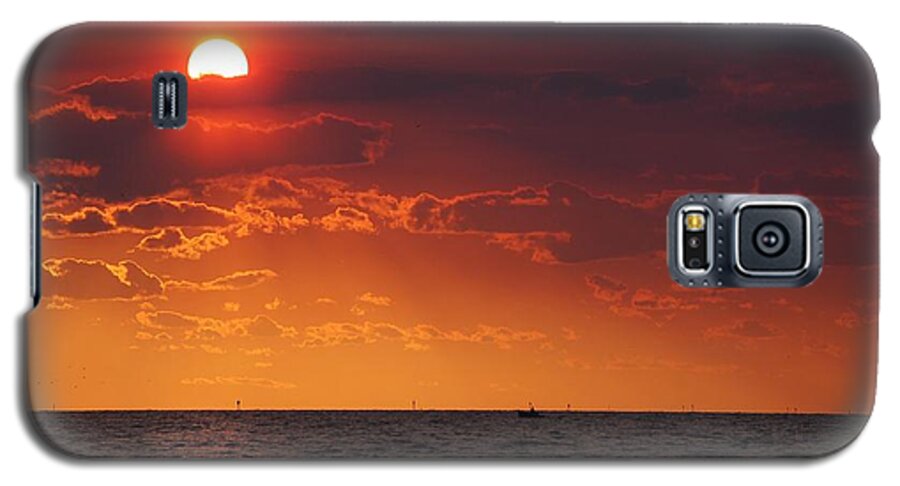 Alabama Galaxy S5 Case featuring the digital art Fishing till the sun goes down by Michael Thomas