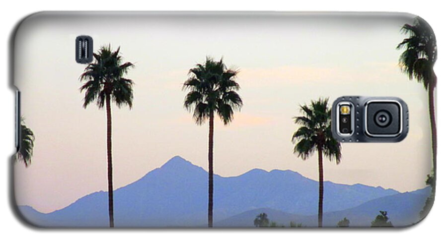Palms Galaxy S5 Case featuring the photograph Five Palms by Randall Weidner