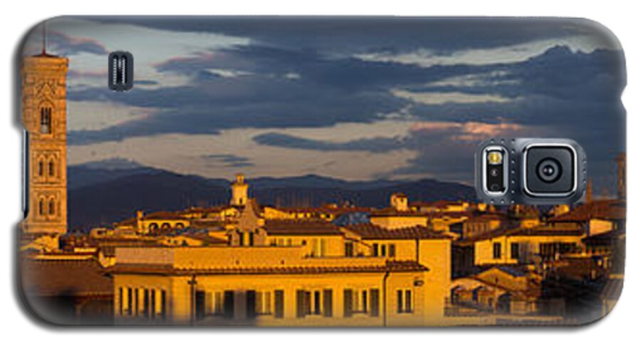 Panorama Galaxy S5 Case featuring the photograph Florence Italy by Mike Evangelist