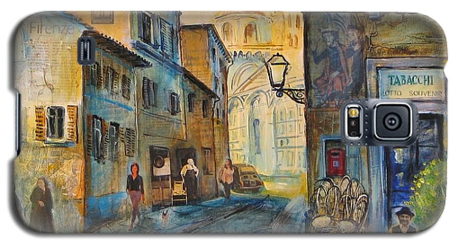 Toscana Galaxy S5 Case featuring the painting Florence by Mikhail Zarovny