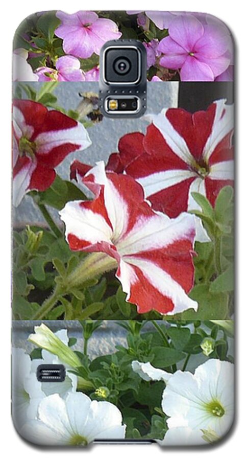 Flowers Galaxy S5 Case featuring the photograph Flower Gardens Montage by Mary Ann Leitch