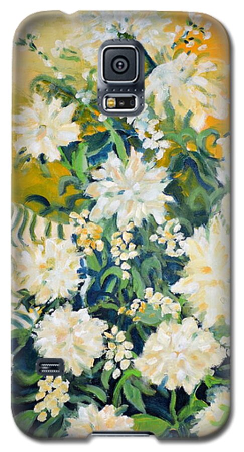 Still Life Galaxy S5 Case featuring the painting Flower Study by Julie Todd-Cundiff