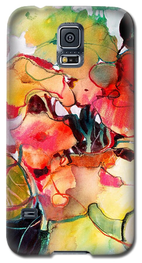 Flowers Galaxy S5 Case featuring the painting Flower Vase No. 2 by Michelle Abrams