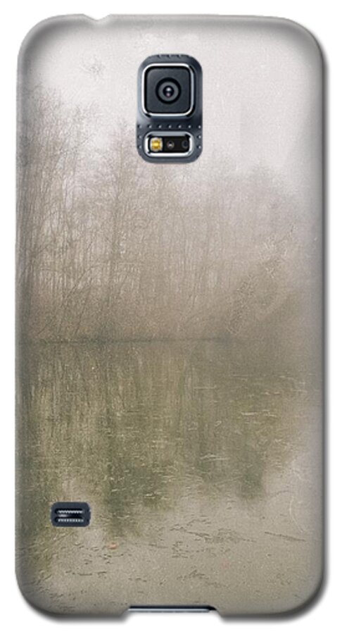Fog Galaxy S5 Case featuring the photograph Foggy Day on the Border of the Lake by Maciej Markiewicz