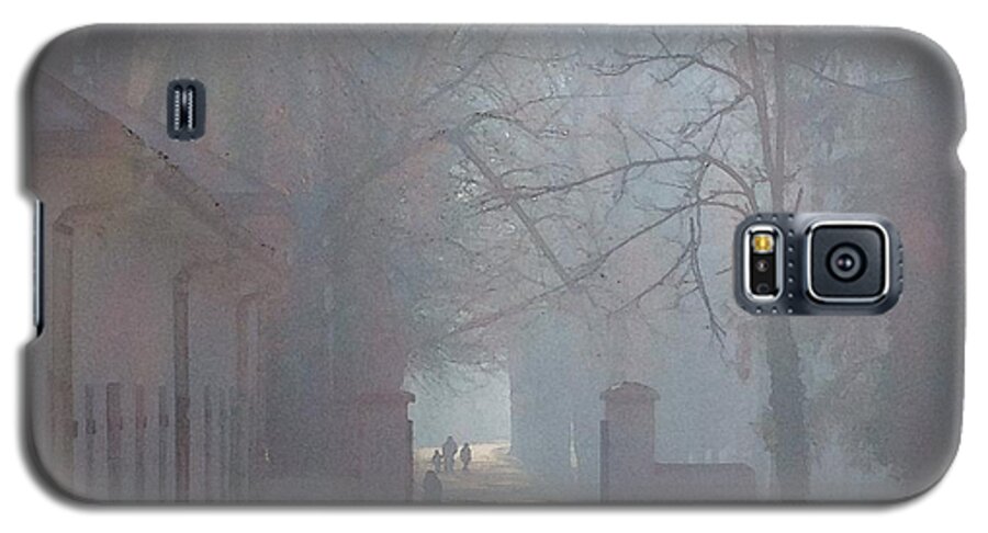 Cetinje Galaxy S5 Case featuring the photograph Foggy Morn Cetinje Montenegro by Ann Johndro-Collins