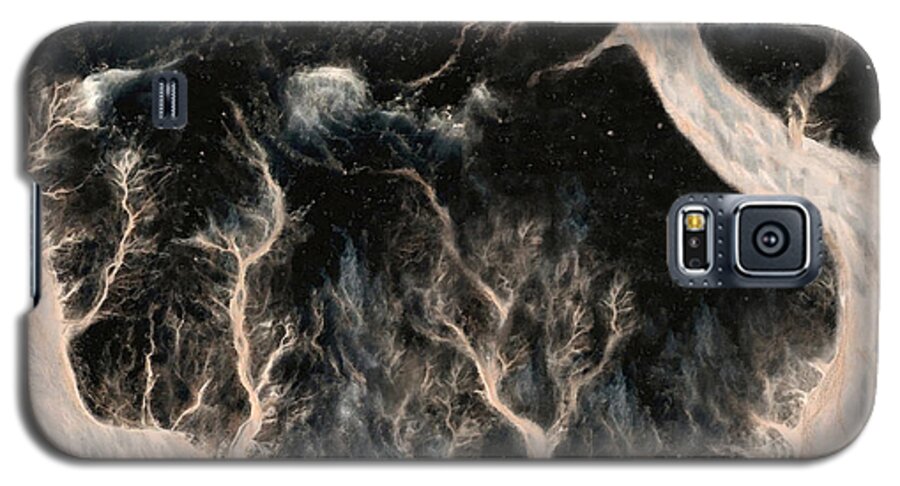 Landscape Galaxy S5 Case featuring the painting Follow Me Children by Hans Neuhart