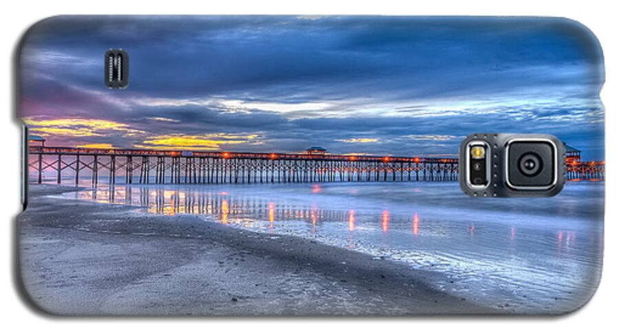 Folly Beach Galaxy S5 Case featuring the photograph Folly Beach Fishing Pier by Keith Allen