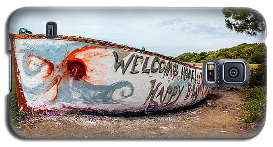 Folly Beach Galaxy S5 Case featuring the photograph Folly Boat by Sennie Pierson