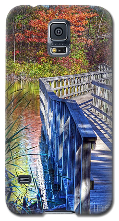Bridge Galaxy S5 Case featuring the photograph Footbridge by Rodney Campbell