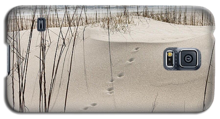 Beach Galaxy S5 Case featuring the photograph Footprints in the sand by Jessica Brown