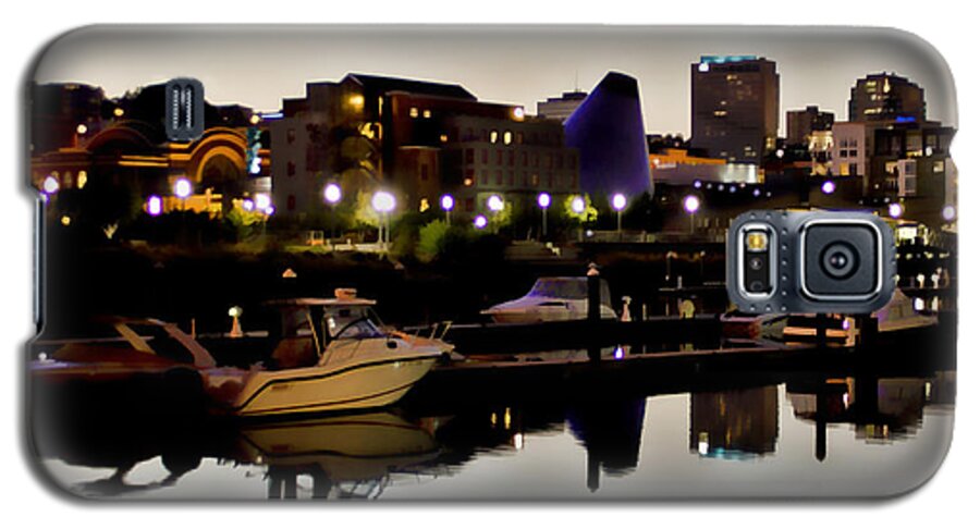 Foss Waterway Galaxy S5 Case featuring the photograph Foss Waterway at night by Ron Roberts